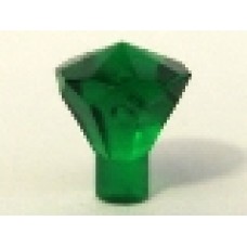 Part 30153 Trans-Green Rock 1 x 1 Jewel 24 Facet Part 30153 Trans-Green Rock 1 x 1 Jewel 24 Facet